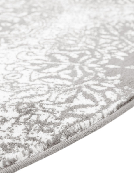 Light Gray 2' 2 x 3' 7 Sofia Hearth Half-Round Semicircle Area Rug Durable Easy Clean Stain Resistant Unique Carpet for Affordable Interior Home Design for Sale at Rug Engine