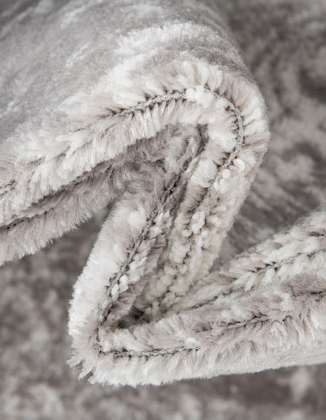 Light Gray 3' 1 x 6' 1 Sofia Semicircle Hearth Rug