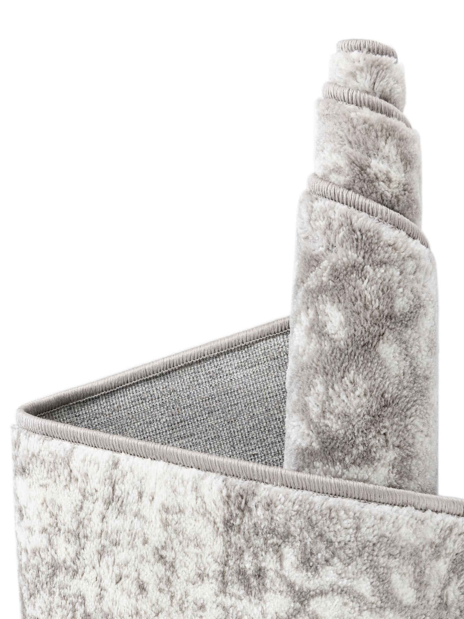 Light Gray 3' 1 x 6' 1 Sofia Hearth Half-Round Semicircle Area Rug Durable Easy Clean Stain Resistant Unique Carpet for Affordable Interior Home Design for Sale at Rug Engine
