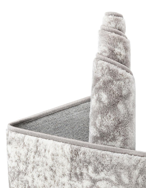 Light Gray 3' 1 x 6' 1 Sofia Semicircle Hearth Rug