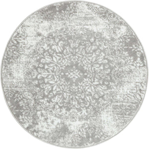 Light Gray 3' 3 x 3' 3 Sofia Round Rug