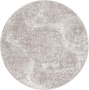 Light Gray 6' 1 x 6' 1 Sofia Round Rug