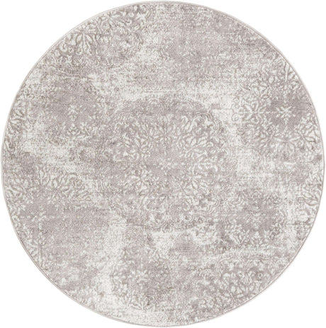 Light Gray 6' 1 x 6' 1 Sofia Round Rug