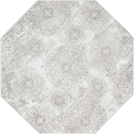 Light Gray 8' x 8' Sofia Octagon Rug