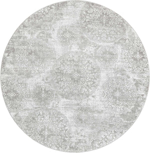 Light Gray 8' x 8' Sofia Round Rug