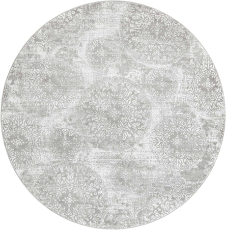 Light Gray 8' x 8' Sofia Round Rug