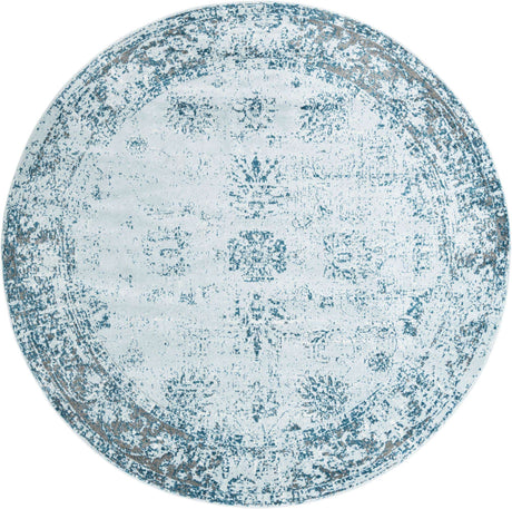 Light Blue 10' x 10' Sofia Round Rug