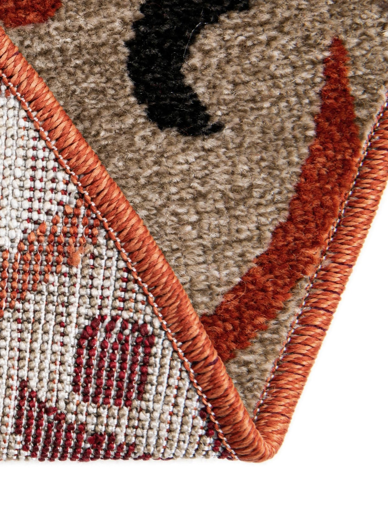Terracotta 5' 3 x 5' 3 Outdoor Modern Round Area Rug Weather Resistant for Patio, Deck, Terrace, Balcony, Porch 100% Polypropylene Modern Outside Carpet for Sale at Rug Engine