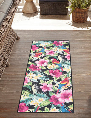 Multicolor 2' x 10' Jill Zarin Caribbean Outdoor Runner Rug
