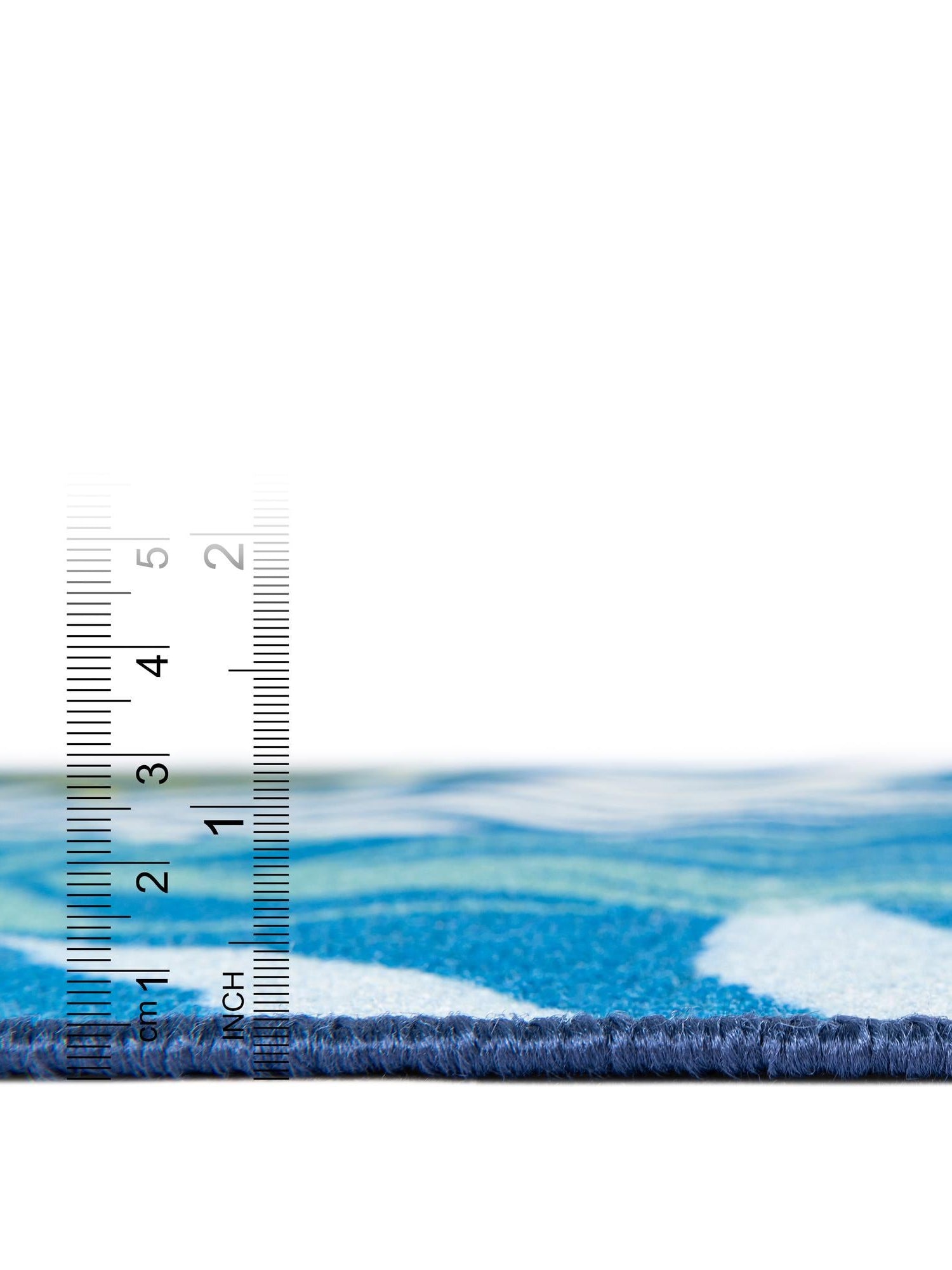 Blue 10' x 10' Jill Zarin Caribbean Outdoor Square Area Rug Weather Resistant for Patio, Deck, Terrace, Balcony, Porch 100% Premium Nylon Pile Coastal Carpet for Sale at Rug Engine