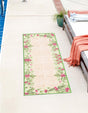 Beige and Green 2' x 4' Jill Zarin Caribbean Outdoor Runner Rug