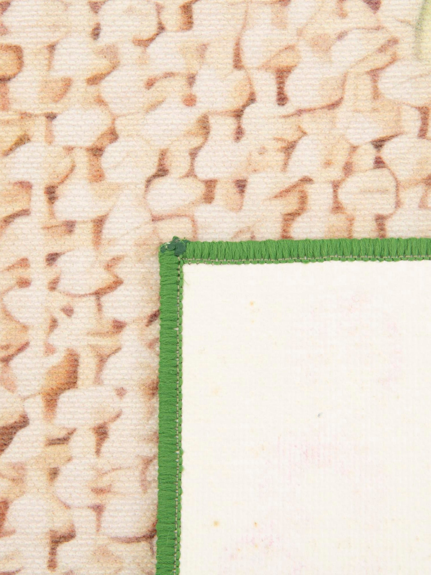 Beige and Green 2' x 5' 1 Jill Zarin Caribbean Outdoor Runner Area Rug Weather Resistant for Patio, Deck, Terrace, Balcony, Porch 100% Premium Nylon Pile Coastal Carpet for Sale at Rug Engine