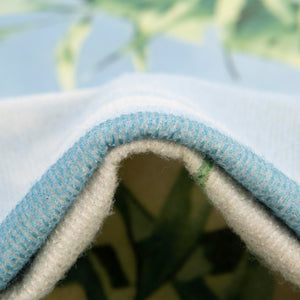 Blue and Green 2' x 10' Jill Zarin Caribbean Outdoor Runner Area Rug Weather Resistant for Patio, Deck, Terrace, Balcony, Porch 100% Premium Nylon Pile Coastal Carpet for Sale at Rug Engine