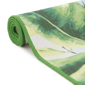 Blue and Green 2' x 10' Jill Zarin Caribbean Outdoor Runner Area Rug Weather Resistant for Patio, Deck, Terrace, Balcony, Porch 100% Premium Nylon Pile Coastal Carpet for Sale at Rug Engine