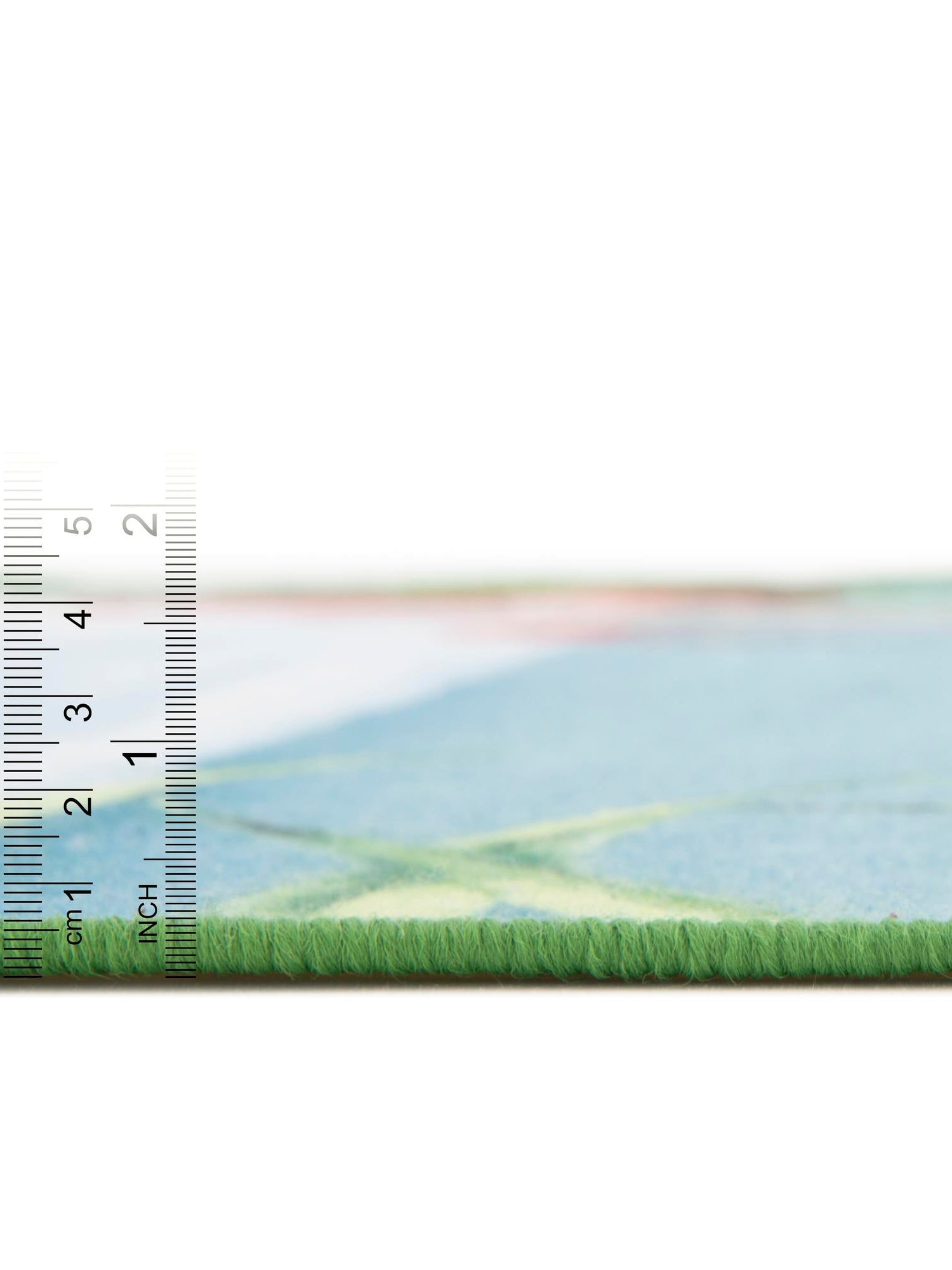 Blue and Green 8' x 8' Jill Zarin Caribbean Outdoor Round Area Rug Weather Resistant for Patio, Deck, Terrace, Balcony, Porch 100% Premium Nylon Pile Coastal Carpet for Sale at Rug Engine