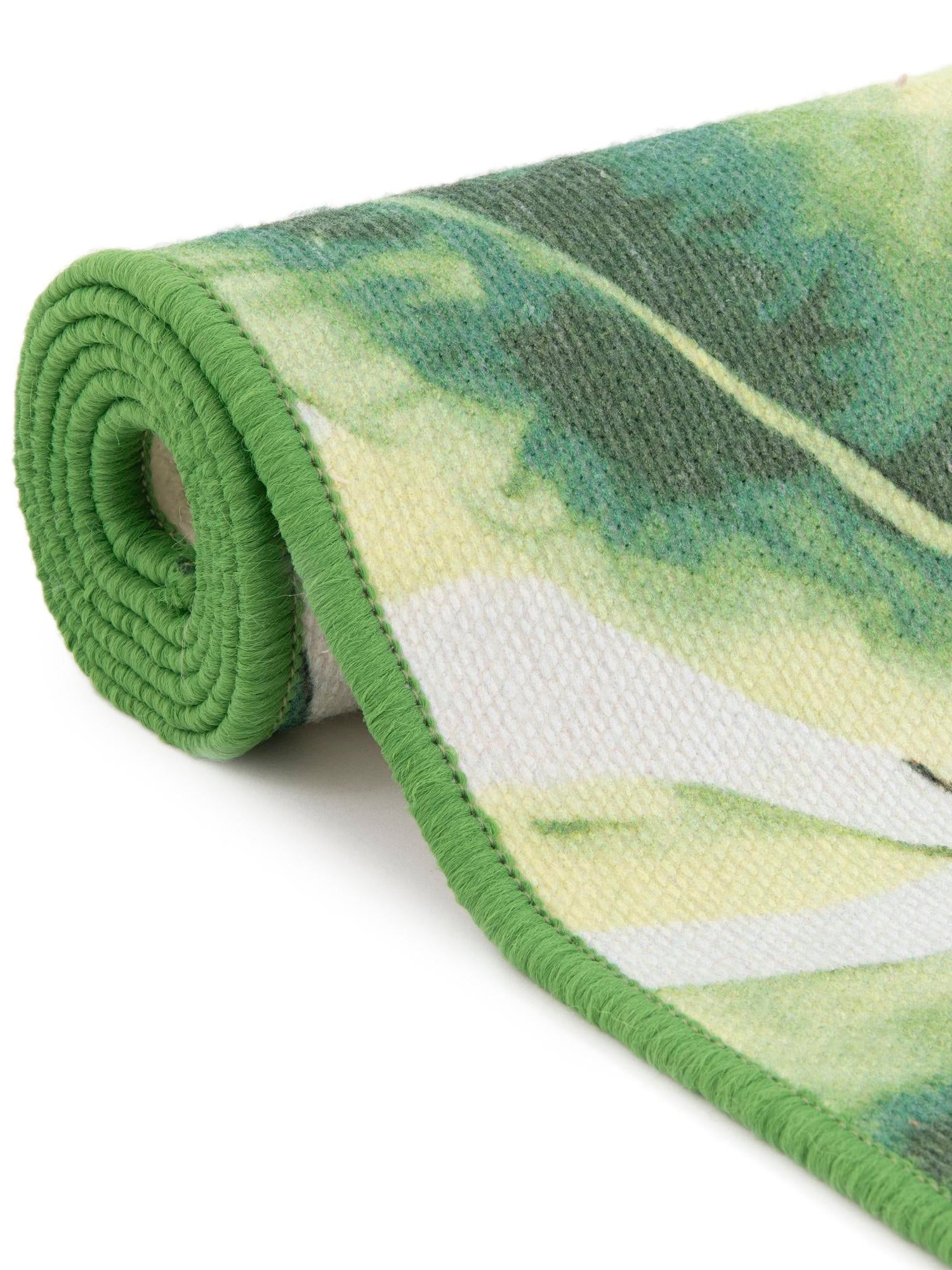 Blue and Green 8' x 8' Jill Zarin Caribbean Outdoor Round Area Rug Weather Resistant for Patio, Deck, Terrace, Balcony, Porch 100% Premium Nylon Pile Coastal Carpet for Sale at Rug Engine