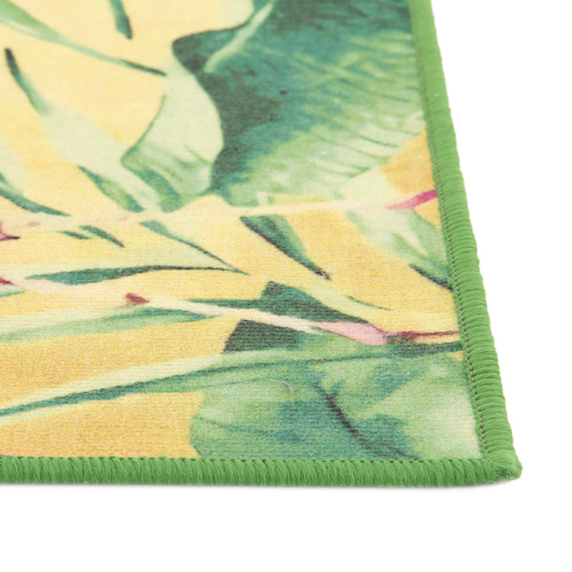 Blue and Green 10' x 10' Jill Zarin Caribbean Outdoor Square Area Rug Weather Resistant for Patio, Deck, Terrace, Balcony, Porch 100% Premium Nylon Pile Coastal Carpet for Sale at Rug Engine