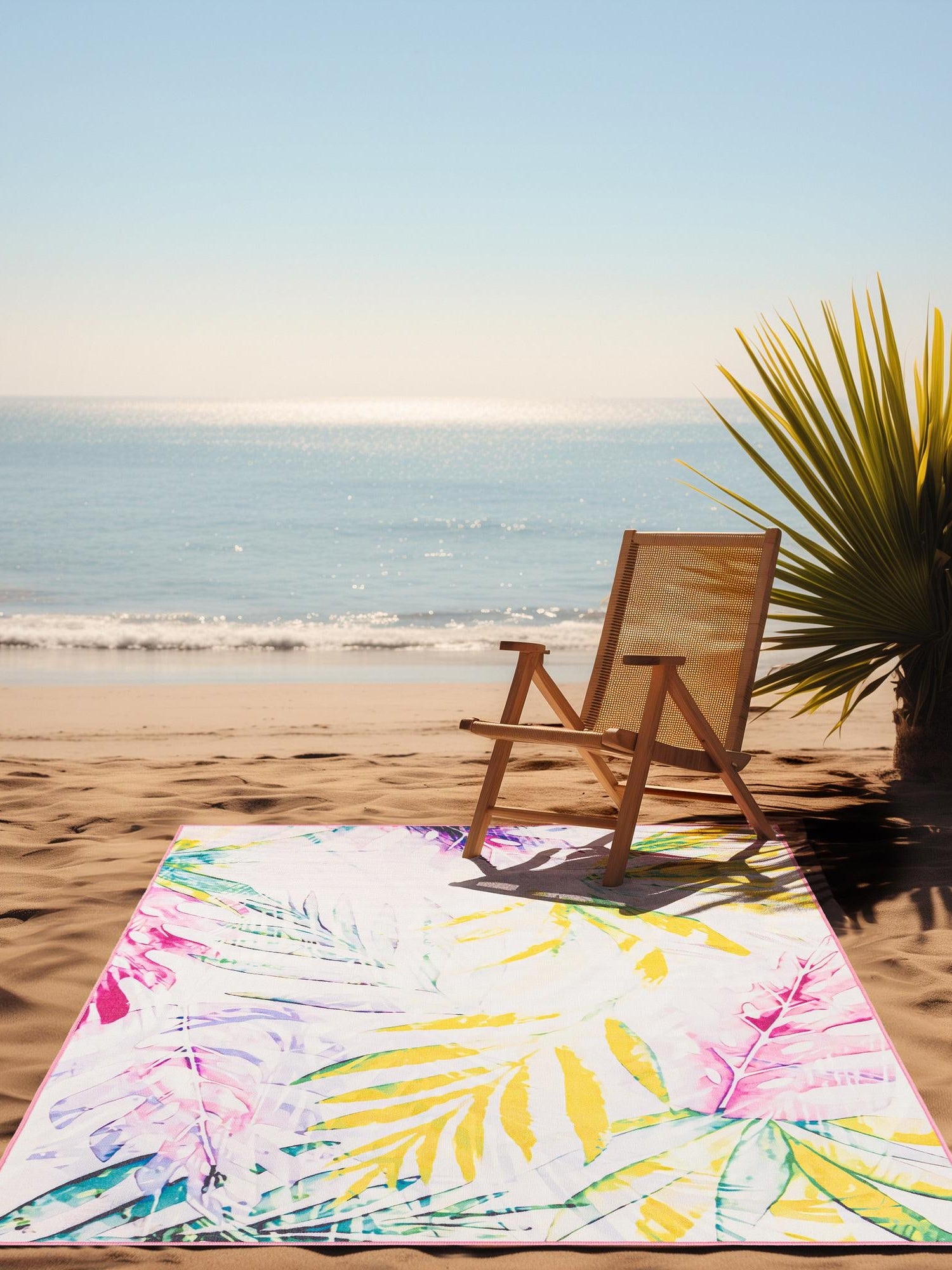 Ivory 2' x 3' 1 Jill Zarin Caribbean Outdoor Rectangle Area Rug Weather Resistant for Patio, Deck, Terrace, Balcony, Porch 100% Premium Nylon Pile Coastal Carpet for Sale at Rug Engine