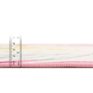 Ivory 2' x 3' 1 Jill Zarin Caribbean Outdoor Rectangle Area Rug Weather Resistant for Patio, Deck, Terrace, Balcony, Porch 100% Premium Nylon Pile Coastal Carpet for Sale at Rug Engine