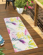 Ivory 2' x 3' 11 Jill Zarin Caribbean Outdoor Runner Area Rug Weather Resistant for Patio, Deck, Terrace, Balcony, Porch 100% Premium Nylon Pile Coastal Carpet for Sale at Rug Engine