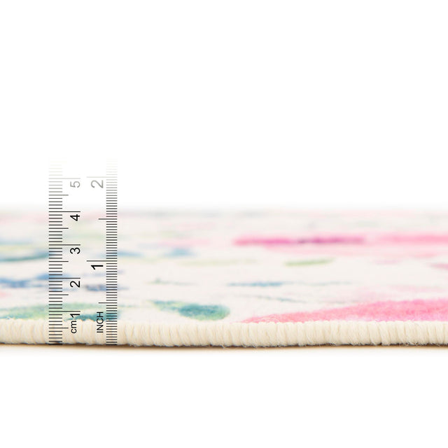 Ivory 2' x 3' 1 Jill Zarin Caribbean Outdoor Rectangle Area Rug Weather Resistant for Patio, Deck, Terrace, Balcony, Porch 100% Premium Nylon Pile Coastal Carpet for Sale at Rug Engine