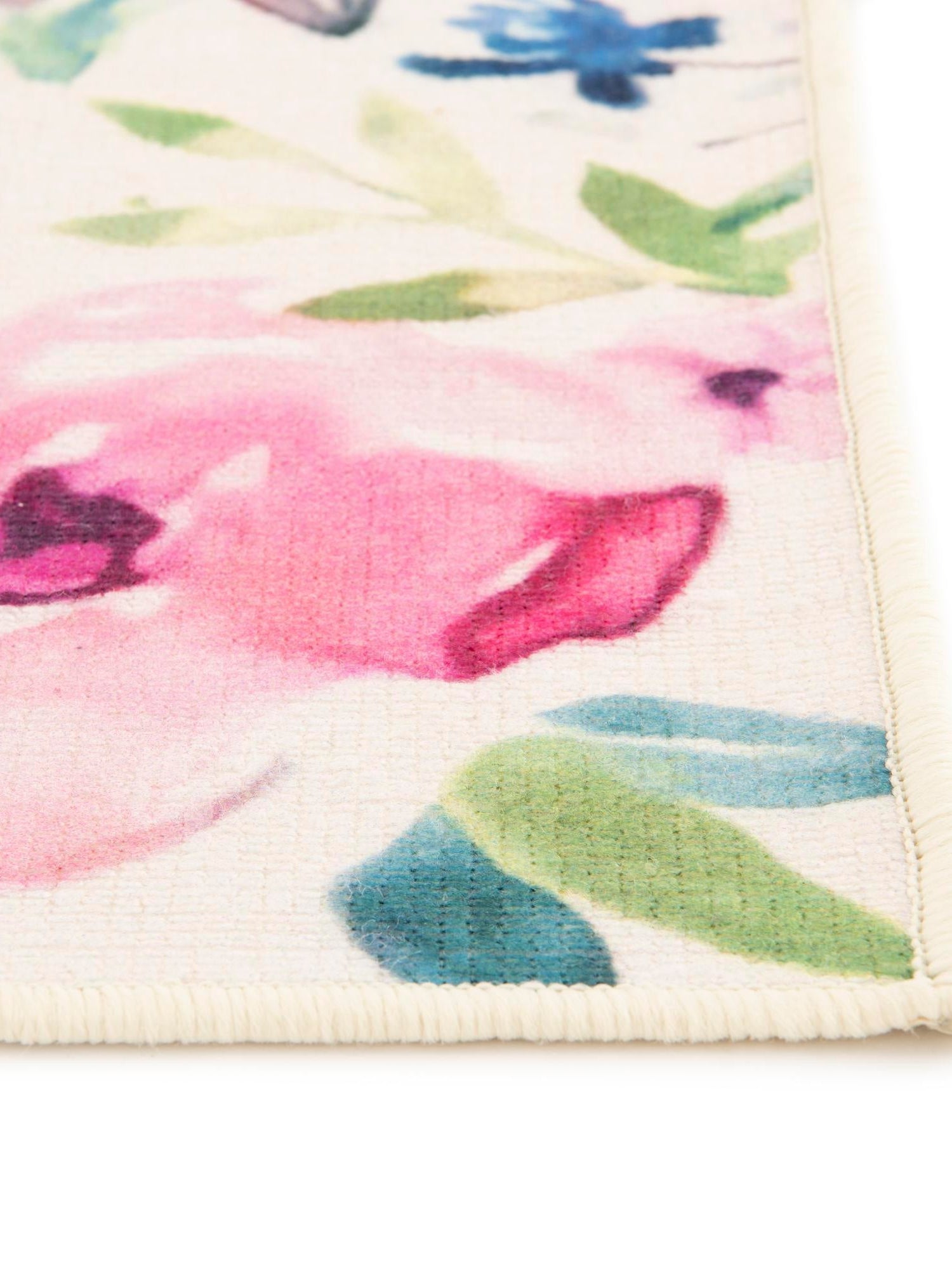 Ivory 2' x 8' Jill Zarin Caribbean Outdoor Runner Area Rug Weather Resistant for Patio, Deck, Terrace, Balcony, Porch 100% Premium Nylon Pile Coastal Carpet for Sale at Rug Engine