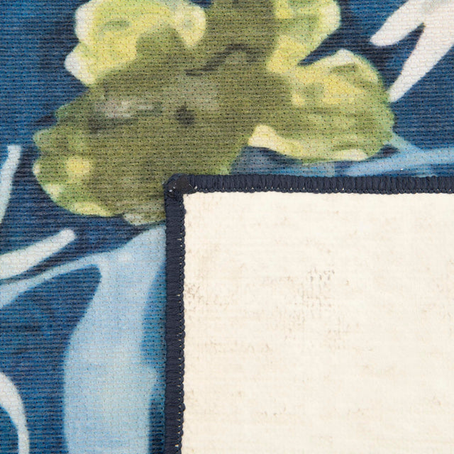 Navy Blue 2' x 4' Jill Zarin Caribbean Outdoor Runner Rug