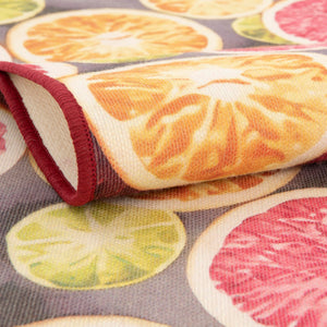 Rust Red and Yellow 10' x 13' Jill Zarin Caribbean Outdoor Rectangle Area Rug Weather Resistant for Patio, Deck, Terrace, Balcony, Porch 100% Premium Nylon Pile Coastal Carpet for Sale at Rug Engine