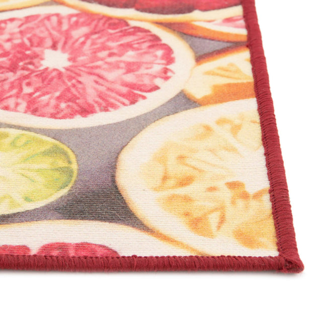 Rust Red and Yellow 10' x 13' Jill Zarin Caribbean Outdoor Rectangle Area Rug Weather Resistant for Patio, Deck, Terrace, Balcony, Porch 100% Premium Nylon Pile Coastal Carpet for Sale at Rug Engine