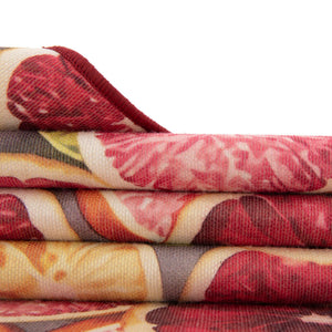 Rust Red and Yellow 4' 1 x 6' 1 Jill Zarin Caribbean Outdoor Rectangle Area Rug Weather Resistant for Patio, Deck, Terrace, Balcony, Porch 100% Premium Nylon Pile Coastal Carpet for Sale at Rug Engine