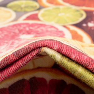 Rust Red and Yellow 2' x 6' 1 Jill Zarin Caribbean Outdoor Runner Area Rug Weather Resistant for Patio, Deck, Terrace, Balcony, Porch 100% Premium Nylon Pile Coastal Carpet for Sale at Rug Engine