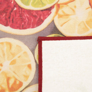 Rust Red and Yellow 2' x 8' Jill Zarin Caribbean Outdoor Runner Area Rug Weather Resistant for Patio, Deck, Terrace, Balcony, Porch 100% Premium Nylon Pile Coastal Carpet for Sale at Rug Engine