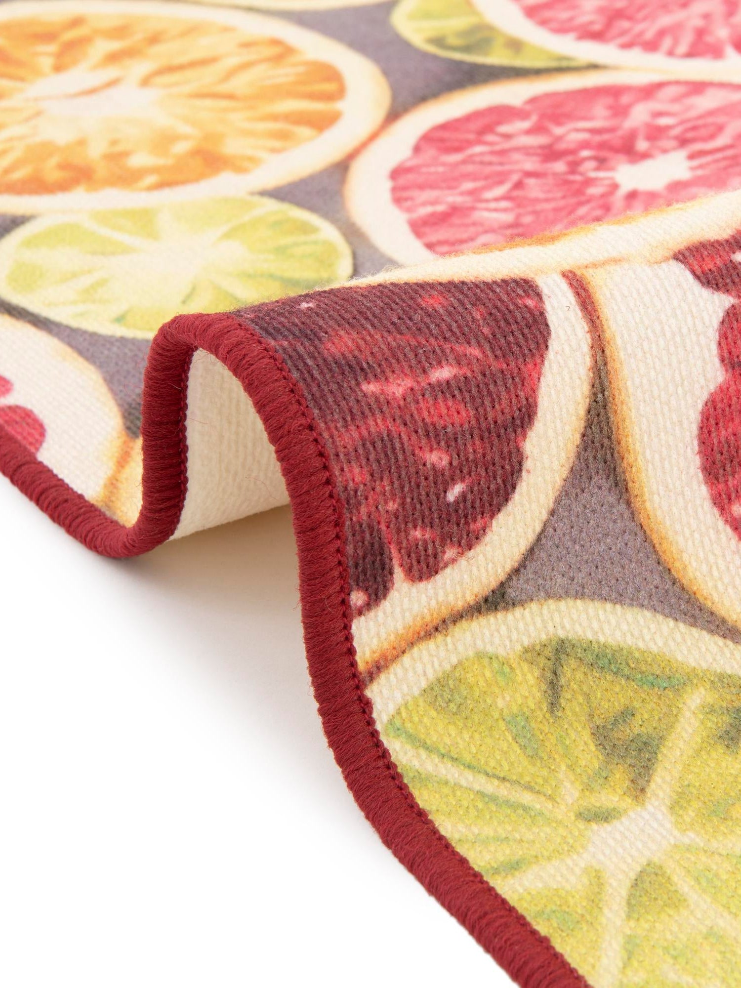 Rust Red and Yellow 2' x 6' 1 Jill Zarin Caribbean Outdoor Runner Area Rug Weather Resistant for Patio, Deck, Terrace, Balcony, Porch 100% Premium Nylon Pile Coastal Carpet for Sale at Rug Engine