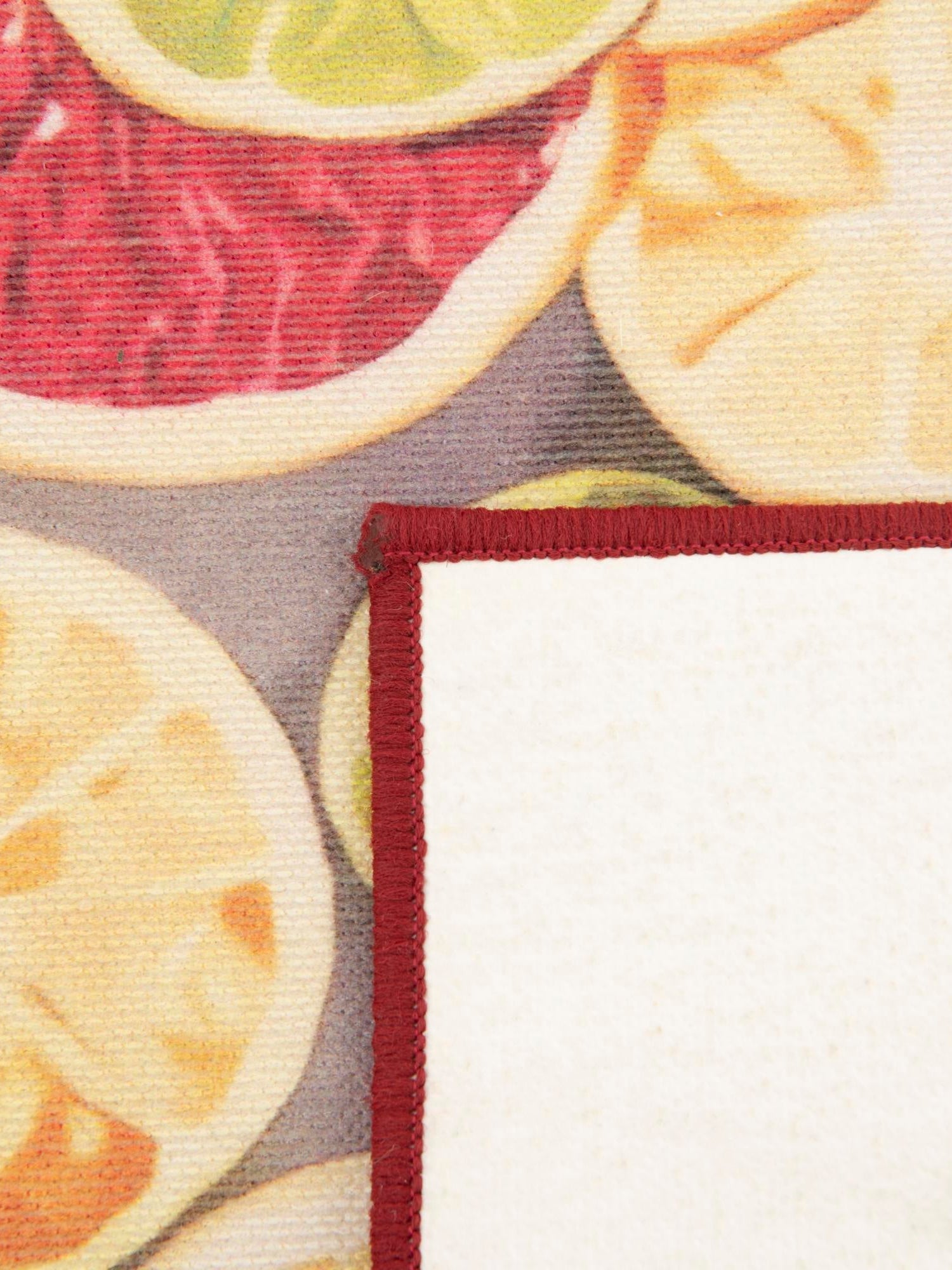 Rust Red and Yellow 7' 10 x 7' 10 Jill Zarin Caribbean Outdoor Square Area Rug Weather Resistant for Patio, Deck, Terrace, Balcony, Porch 100% Premium Nylon Pile Coastal Carpet for Sale at Rug Engine