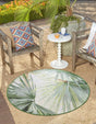 Green 3' 3 x 3' 3 Jill Zarin Caribbean Outdoor Round Rug