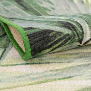 Green 10' x 13' Jill Zarin Caribbean Outdoor Rectangle Area Rug Weather Resistant for Patio, Deck, Terrace, Balcony, Porch 100% Premium Nylon Pile Coastal Carpet for Sale at Rug Engine