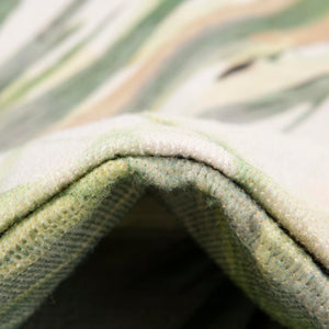 Green 2' x 8' Jill Zarin Caribbean Outdoor Runner Area Rug Weather Resistant for Patio, Deck, Terrace, Balcony, Porch 100% Premium Nylon Pile Coastal Carpet for Sale at Rug Engine
