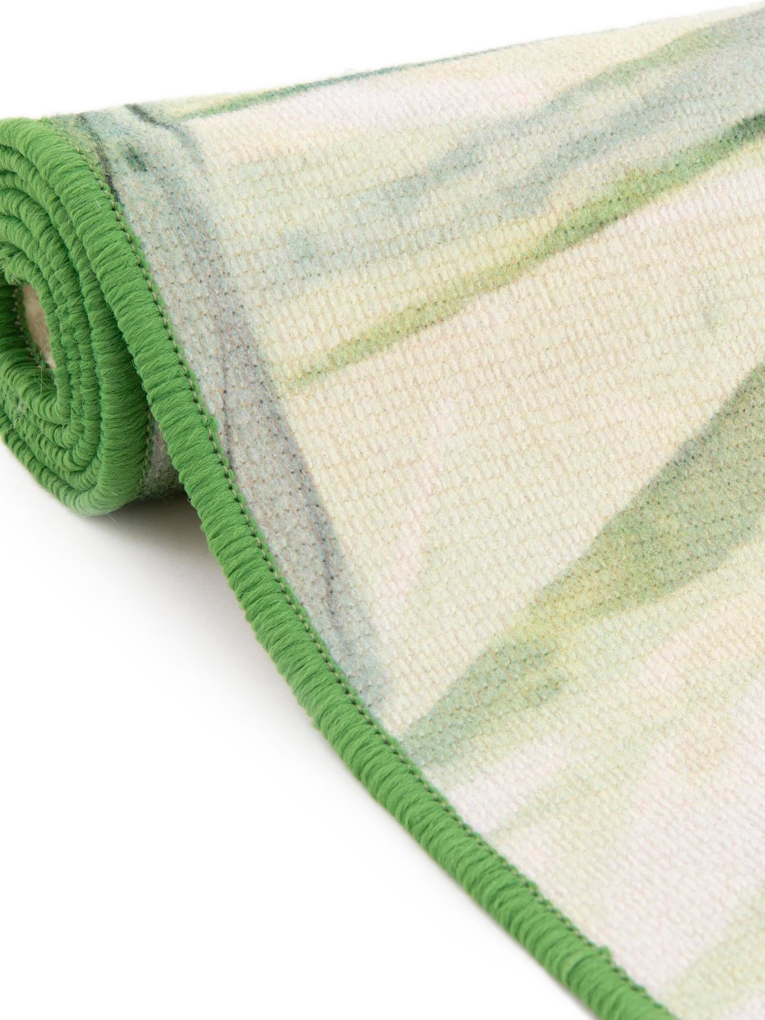 Green 3' 3 x 3' 3 Jill Zarin Caribbean Outdoor Round Area Rug Weather Resistant for Patio, Deck, Terrace, Balcony, Porch 100% Premium Nylon Pile Coastal Carpet for Sale at Rug Engine
