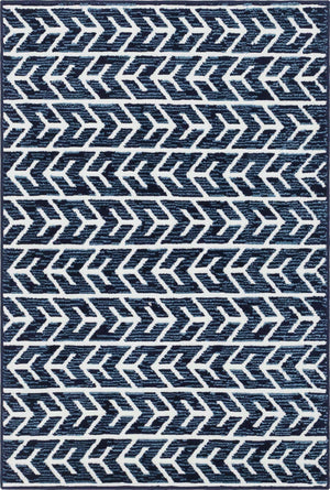 Navy Blue 2' x 3' Sabrina Soto Outdoor Rectangle Rug