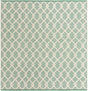 Mint Green 10' x 10' Jill Zarin Dorset Square Area Rug Premium Wool & Cotton Blend All Natural Pile Carpet for Bedrooms, Offices, Living Rooms, Dorms for Sale at Rug Engine