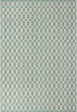 Mint Green 10' x 14' 1 Jill Zarin Dorset Rectangle Area Rug Premium Wool & Cotton Blend All Natural Pile Carpet for Bedrooms, Offices, Living Rooms, Dorms for Sale at Rug Engine