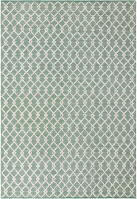 Mint Green 10' x 14' 1 Jill Zarin Dorset Rectangle Area Rug Premium Wool & Cotton Blend All Natural Pile Carpet for Bedrooms, Offices, Living Rooms, Dorms for Sale at Rug Engine