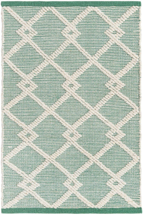 Mint Green 2' 2 x 3' 1 Jill Zarin Dorset Rectangle Area Rug Premium Wool & Cotton Blend All Natural Pile Carpet for Bedrooms, Offices, Living Rooms, Dorms for Sale at Rug Engine