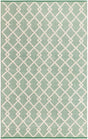 Mint Green 5' 1 x 8' Jill Zarin Dorset Rectangle Area Rug Premium Wool & Cotton Blend All Natural Pile Carpet for Bedrooms, Offices, Living Rooms, Dorms for Sale at Rug Engine
