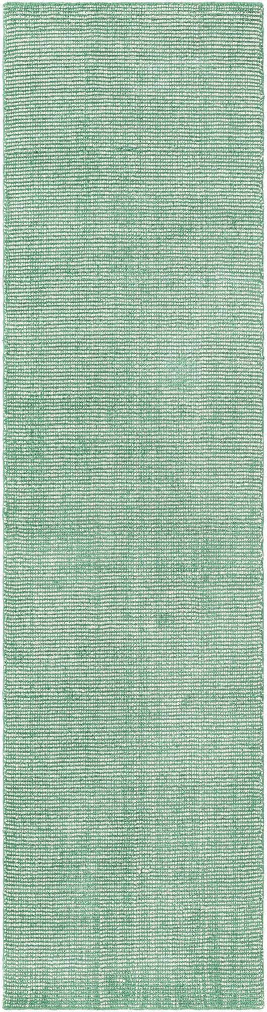 Green 2' x 8' Jill Zarin English Manor Runner Area Rug 100% Premium Natural Wool Handwoven Carpet for Living Rooms, Office Space, Bedrooms, Dorms for Sale at Rug Engine
