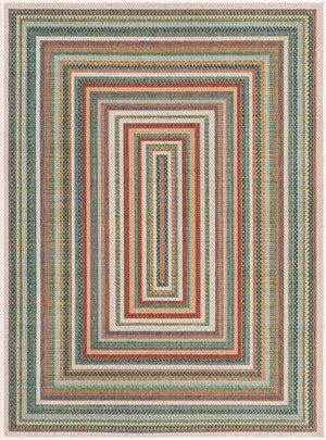 Multicolor 10' x 13' 1 Baja Outdoor Rectangle Rug
