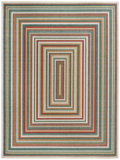 Multicolor 8' x 11' Baja Outdoor Rectangle Rug