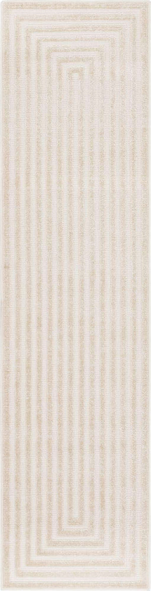 Beige 2' 7 x 10' Sabrina Soto Outdoor Runner Area Rug Weather Resistant for Patio, Deck, Terrace, Balcony, Porch Durable Carpet for Exterior Home Design for Sale at Rug Engine