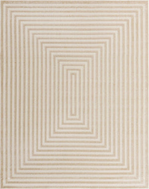 Beige 7' 1 x 10' Sabrina Soto Outdoor Rectangle Area Rug Weather Resistant for Patio, Deck, Terrace, Balcony, Porch Durable Carpet for Exterior Home Design for Sale at Rug Engine