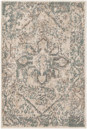 Multicolor 2' x 3' 1 Tuareg Rectangle Area Rug Vintage Inspired Distressed Look Durable Easy Clean Carpet for Unique Home Interiors for Sale at Rug Engine